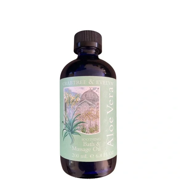 Crabtree & Evelyn Aloe Vera Soothing Bath & Massage Oil NEW 200 ml 6.8 oz